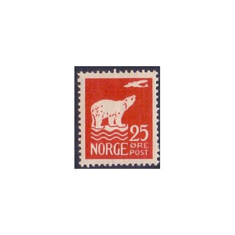 Norge. 1925. Amundsen Polflyvning. 25 Øre. AFA nr. 113 **