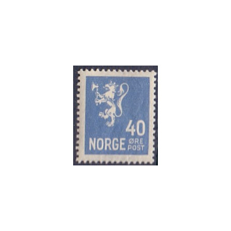 Norge. 1926. Løvetype. 40 Øre. AFA nr. 123 **                       st. stemplet postfrisk