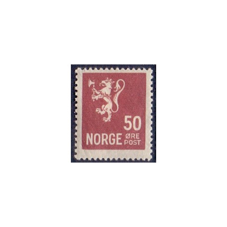 Norge. 1926. Løvetype. 50 Øre. AFA nr. 124 **                       st. stemplet postfrisk