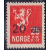 Norge. 1927. Provisorier, 30/25 Øre.  AFA nr. 128 **                                                    st. stemplet postfrisk