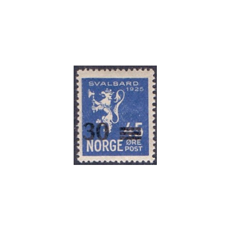 Norge. 1927. Provisorier, 30/45 Øre.  AFA nr. 130 **                                                   st. stemplet postfrisk