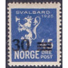 Norge. 1927. Provisorier, 30/45 Øre.  AFA nr. 130 **                                                   st. stemplet postfrisk