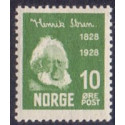 Norge. 1928. Henrik Ibsen. 10 øre. AFA nr. 135 ** st. stemplet postfrisk