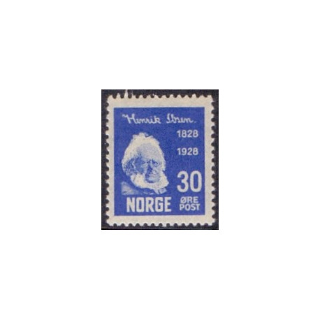 Norge. 1928. Henrik Ibsen. 30 øre. AFA nr. 138 ** st. stemplet postfrisk