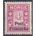 Norge. 1929. Provisorier på portomærker. 4 øre. AFA nr. 140 ** st. stemplet postfrisk