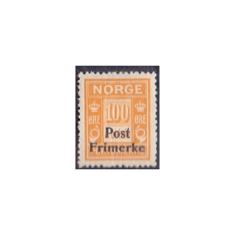 Norge. 1929. Provisorier på portomærker. 100 øre. AFA nr. 146 ** st. stemplet postfrisk
