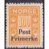 Norge. 1929. Provisorier på portomærker. 100 øre. AFA nr. 146 ** st. stemplet postfrisk