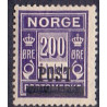 Norge. 1929. Provisorier på portomærker. 200 øre. AFA nr. 147 ** st. stemplet postfrisk