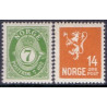 Norge. 1929. Supperingsværdier. AFA nr. 153-54 ** st. stemplet postfrisk