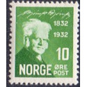 Norge. 1932. Bj, Bjørnson fødsel. 10 Øre. AFA nr. 163 **  st. stemplet postfrisk