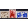 Norge. 1938. Turistudgave på tyndt hvidt papir. 15-30 Øre. AFA nr. 201-03 ** st. stemplet postfrisk