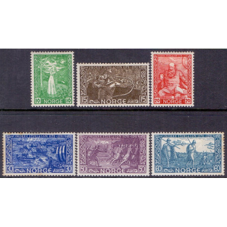 Norge. 1941. Snorre Stulasons død. AFA nr. 265-70 **  st. stemplet postfrisk