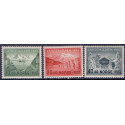 Norge. 1943, Landshjælp I. AFA nr. 298-300 ** st. stemplet postfrisk FDC