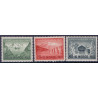 Norge. 1943, Landshjælp I. AFA nr. 298-300 ** st. stemplet postfrisk FDC