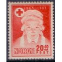 Norge. 1945, Røde Kors. AFA nr. 321 ** stemplet postfrisk FDC