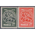 Norge. 1945, Norsk Folkemuseum. AFA nr. 322-23 ** stemplet postfrisk FDC