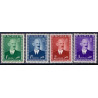 Norge. 1946, Haakon VII. AFA nr. 329-32 ** stemplet postfrisk FDC