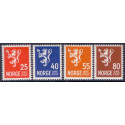 Norge. 1946, Farveændringer m.m. AFA nr. 333-36 ** stemplet postfrisk FDC