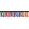 Norge. 1955-56. Farveændringer m.m.. AFA nr. 410-15 ** stemplet postfrisk FDC