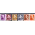 Norge. 1959-60. Kong Olav V. AFA nr. 445-50 ** stemplet postfrisk FDC