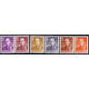 Norge. 1959-60. Kong Olav V. AFA nr. 445-50 ** stemplet postfrisk FDC