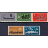 Norge. 1960, Skibsmotiver. AFA nr. 459-63 ** stemplet postfrisk FDC