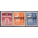 Danmark Postfærge 1942 Karavelle  AFA nr. 26-28  **/MNH     stemplet/used