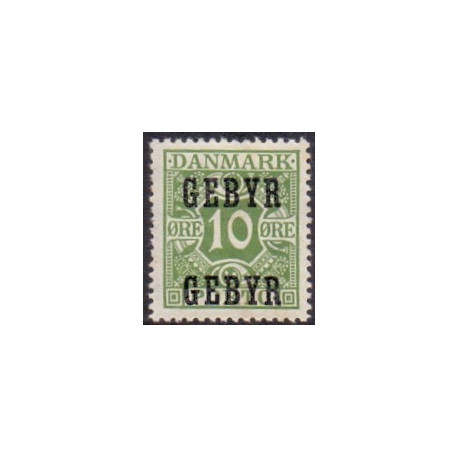 Danmark Gebyrmærke 1923 AFA nr. 1 **/MNH stemplet/used