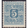 Avisporto. 1907. 5 Øre, blå. AFA. nr. 2,, ubrugt, postfrisk, stemplet