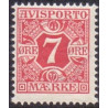 Avisporto. 1907. 7 Øre, rød. AFA. nr. 3, ubrugt, postfrisk, stemplet