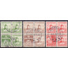 1937. Dybbøl Mølle 4-blokke. AFA nr. 236-38. postfrisk  Stemplet FDC