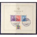 Island. 1937. Chr. X. Sølvjub. I miniark. AFA nr. 190-92  ** postfrisk st. stemplet FDC