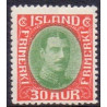 Island. 1934. Chr. V. 30 Aur. AFA nr. 174  **   postfrisk st. stemplet FDC