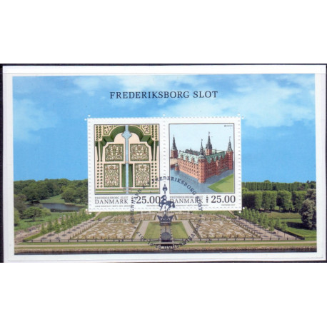 2017. Fredensborg slot/ CEPT, miniark. AFA nr. 1893A, postfrisk Stemplet FDC