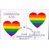 2017. Pride, AFA nr. 1899-1900, postfrisk Stemplet FDC