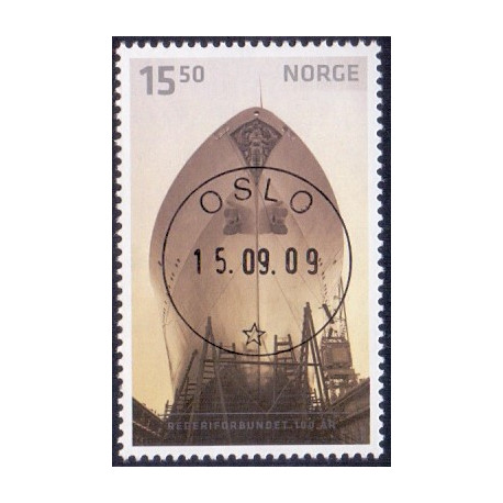 Norge. 2009. Norges Rederiforbund. AFA nr. 1695 ** stemplet postfrisk FDC