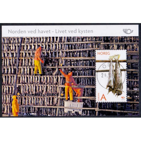 Norge. 2010. Norden ved havet miniark. AFA nr. 1709 ** stemplet postfrisk FDC