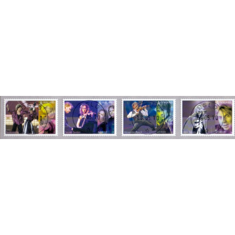 Norge. 2010. Norsk Populærmusik. AFA nr. 1717E-20E **   stemplet postfrisk FDC