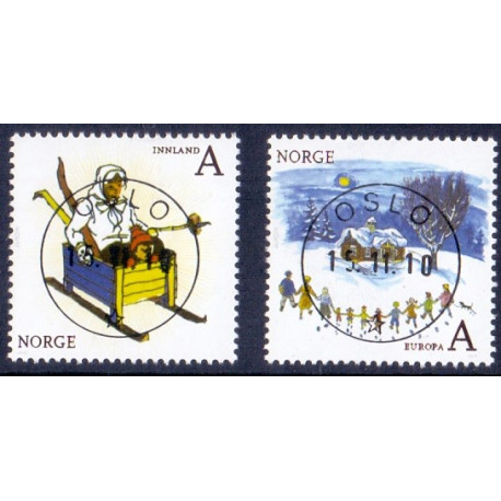 Norge. 2010. Europamærker AFA nr 1732-33 ** stemplet postfrisk FDC