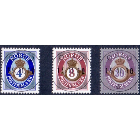 Norge. 2010. Dagligmærker. AFA nr 1736-38 **  stemplet postfrisk FDC