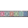 Norge. 1967-69. Posthorn stålstik. FLOUR AFA nr. 492F-501F ** (6) stemplet postfrisk FDC