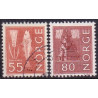 Norge. 1968-70. Nye tegninger. AFA nr. 518F + 520F  **  stemplet postfrisk FDC
