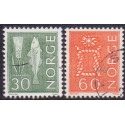 Norge. 1967. Farveændringer. i FLOUR AFA nr. 537F-38F  **  stemplet postfrisk FDC