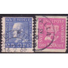 Sverige. 1934. Båndmærker 25-120 Øre HVIDT papir, AFA nr. 223-24 st. (2)  postfrisk stemplet FDC st,