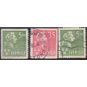 Sverige. 1940. Carl Belmann 5-35 Øre, AFA nr. 283-84+ 283B **   postfrisk stemplet FDC st,