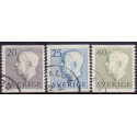 Sverige. 1957. Ny gravering, 20-45 Øre. AFA nr. 437-39 **   postfrisk stemplet FDC st,