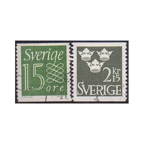Sverige. 1962. Suppleringsværdier. AFA 502-03 **  postfrisk stemplet FDC st,