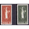 Sverige. 1964. Uppsala Ærkebispesæde.tk lodret AFA nr. 523A-24A **  postfrisk stemplet FDC st,