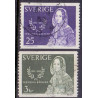 Sverige. 1965. Frederika Bremer. 25 Øre-3 kr.  AFA nr. 546-47 **     postfrisk stemplet FDC st,