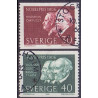 Sverige. 1966. Nobelpristager 1906, 25-40 Øre. AFA nr 572-73 **  postfrisk stemplet FDC st,
